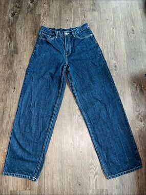 WEEKDAY 27X32 Relaxed Dark Denim